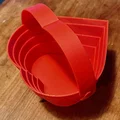 Giỏ Trái Tim Gấp Gọn (Collapsible Heart Basket) - Thumbnail 1