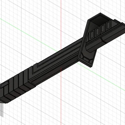 Mô hình tay cầm kiếm Darksaber (Star Wars) để in 3D
