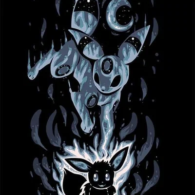 Tranh Hueforge Eevee/Umbreon Evolution (STL)