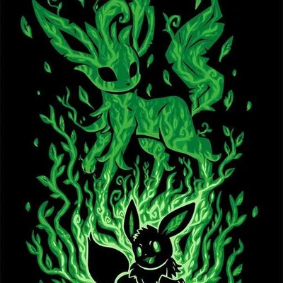 Tranh Hueforge Eevee/Leafeon Evolution (STL)