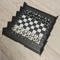 Cờ Vua Cuộn Nam Châm (Print in Place) – Roll-up Chess magnetic - Thumbnail 1