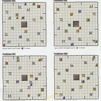 Bàn cờ modular Ricochet Robots 16x16 và bộ robot/token