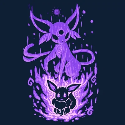 Tranh Hueforge Tiến Hoá Eevee/Espeon (STL)