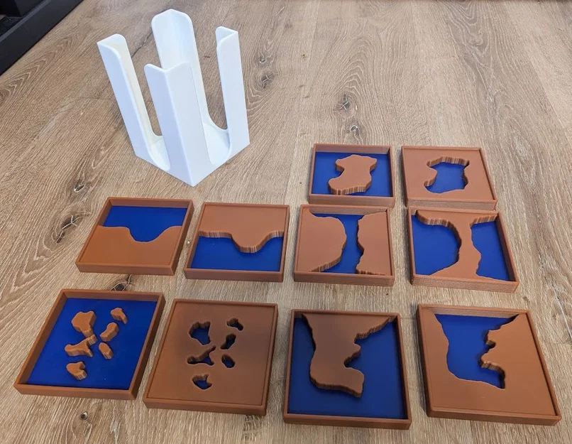 Bộ Montessori Land and Water Forms (Địa hình Đất & Nước) - Image 1