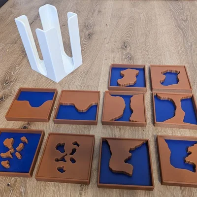 Bộ Montessori Land and Water Forms (Địa hình Đất & Nước)