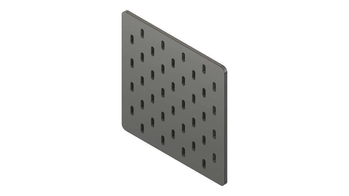 Mẫu thiết kế (Template) bảng treo IKEA SKÅDIS cho Fusion 360 - Image 1