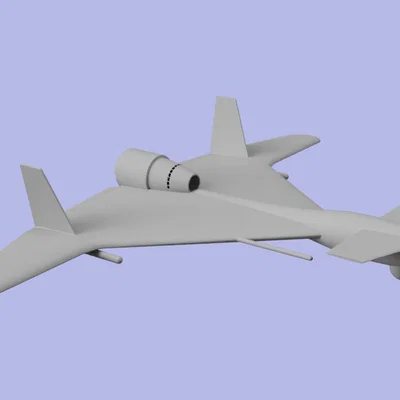 Mô hình drone IAI Harop tỷ lệ 1:10 - File in 3D chi tiết