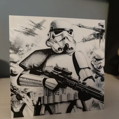 Tranh in 3D Stormtrooper Star Wars - Nghệ thuật HueForge