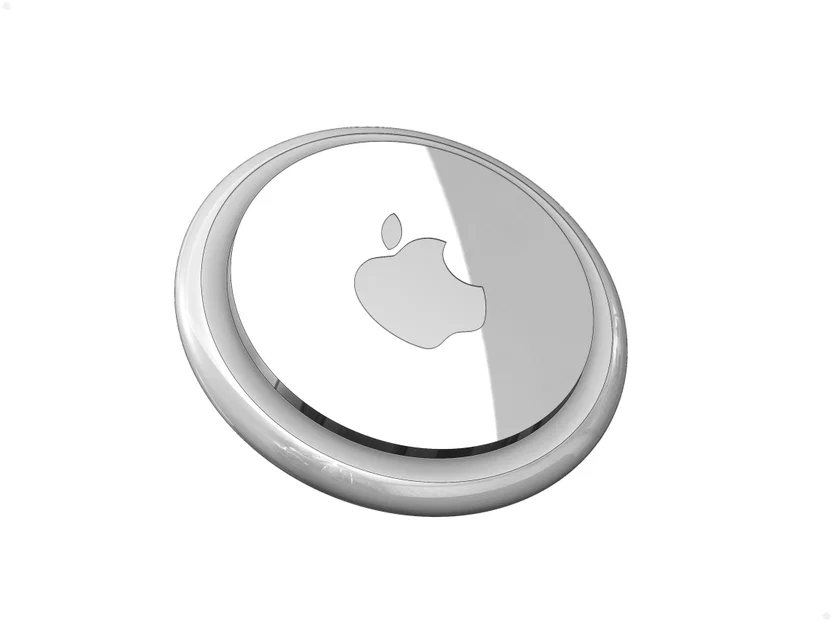 File mô hình 3D Apple AirTag chuẩn STEP cho thiết kế phụ kiện - Image 1