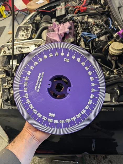 Bánh chia độ trục cơ (Crankshaft Degree Wheel) kèm hub cho 4G63 - Image 1