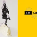 Mô hình cô gái tập Yoga tinh xảo dành cho trang trí 3D - Thumbnail 3