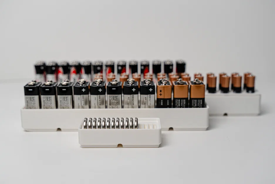 Khay đựng pin Gridfinity - Giải pháp sắp xếp pin gọn gàng - Image 2