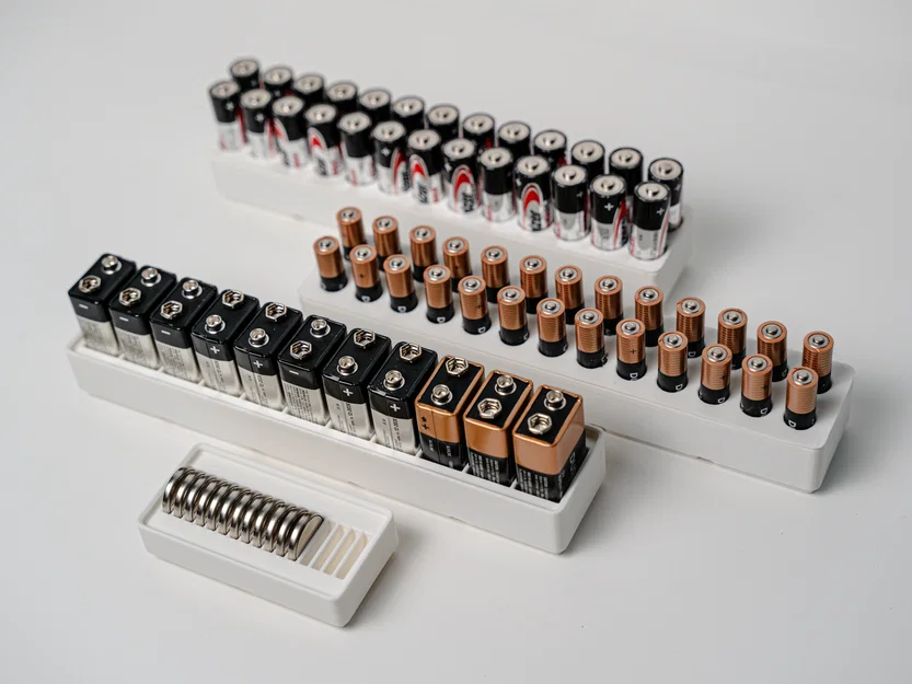 Khay đựng pin Gridfinity - Giải pháp sắp xếp pin gọn gàng - Image 3