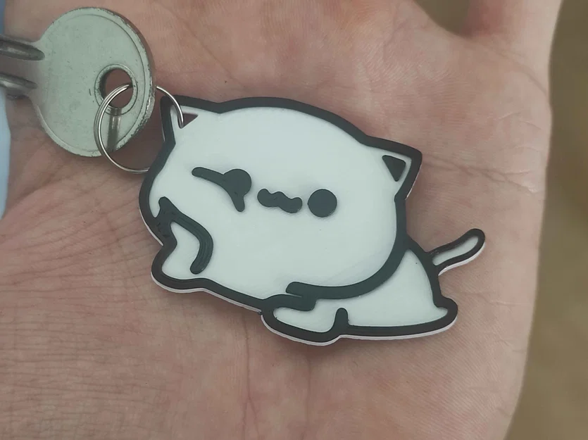 Móc khóa mèo Milk (Milk cat keychain) - Image 1