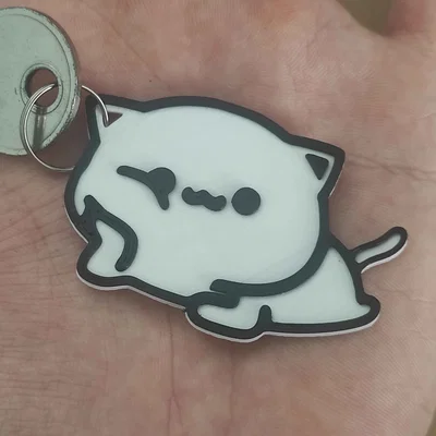 Móc khóa mèo Milk (Milk cat keychain)