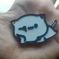Móc khóa mèo Milk (Milk cat keychain) - Thumbnail 2