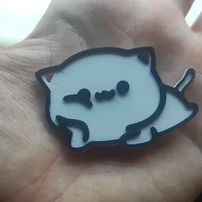 Móc khóa mèo Milk (Milk cat keychain)