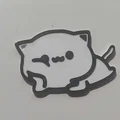 Móc khóa mèo Milk (Milk cat keychain) - Thumbnail 3