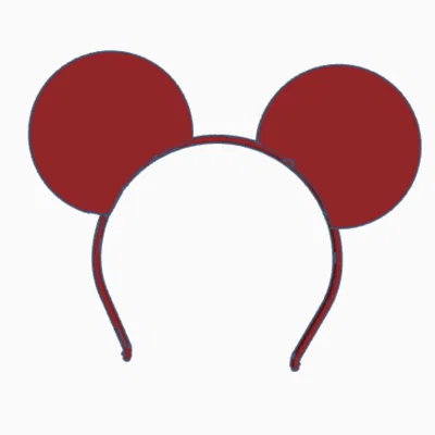 Mẫu in 3D bờm cài tóc tai chuột Mickey (Mickey Mouse ear headband)