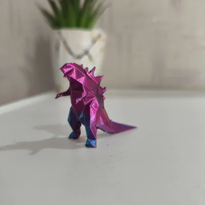 Mô hình Godzilla Lowpoly dễ thương - In 3D nhanh chóng