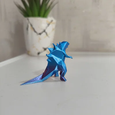 Mô hình Godzilla Lowpoly dễ thương - In 3D nhanh chóng