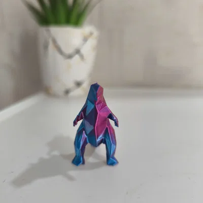 Mô hình Godzilla Lowpoly dễ thương - In 3D nhanh chóng