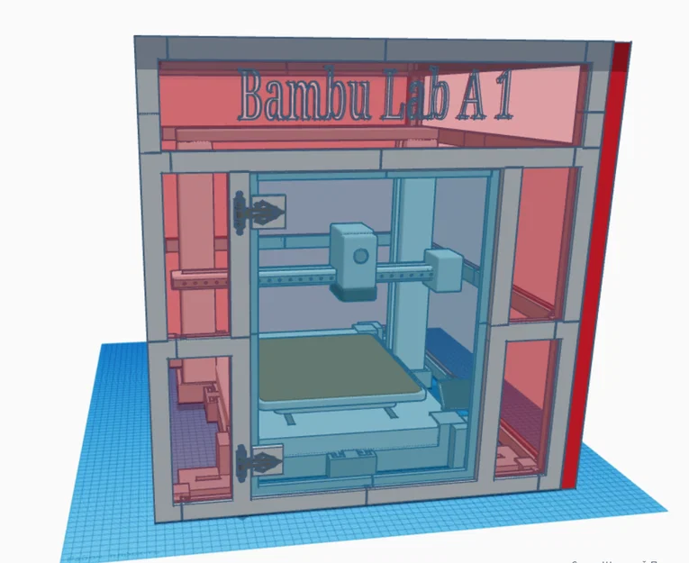 Bộ khung bao che (Enclosure) bảo vệ cho máy in 3D Bambu Lab A1 - Image 1