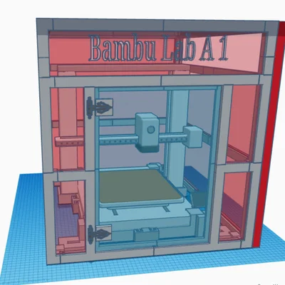 Bộ khung bao che (Enclosure) bảo vệ cho máy in 3D Bambu Lab A1