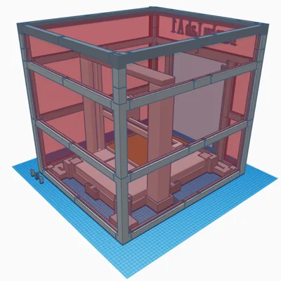 Bộ khung bao che (Enclosure) bảo vệ cho máy in 3D Bambu Lab A1