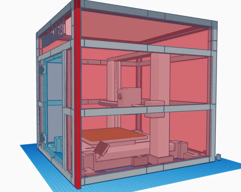 Bộ khung bao che (Enclosure) bảo vệ cho máy in 3D Bambu Lab A1 - Image 3