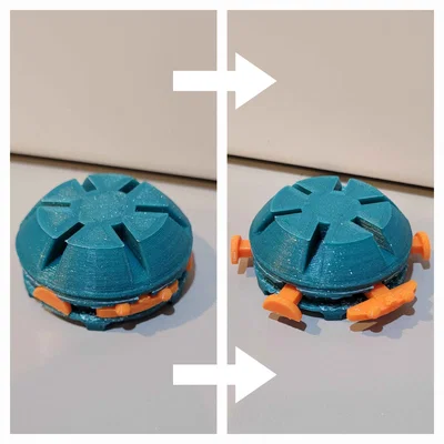Turtle Fidget – Rùa Fidget vặn mai thu gọn/mở rộng