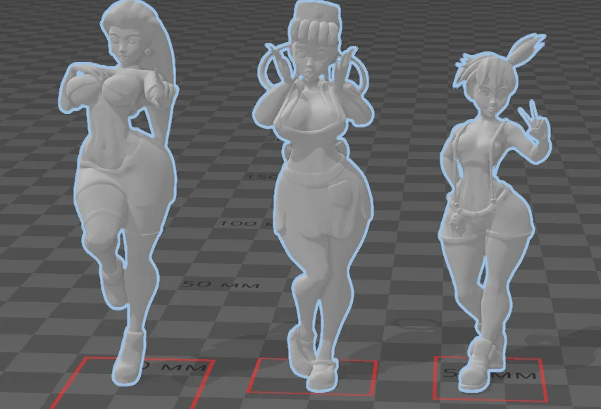 Mô hình PokiGrills Trio: Jesse, Joyful và Mistycal 3D chất lượng - Image 2