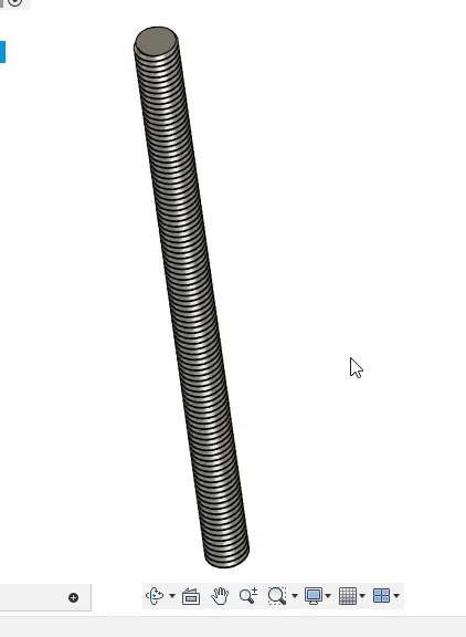 Mẫu thanh ren (threaded rod) 3/16 inch cho in 3D - Dễ dàng tùy chỉnh - Image 1