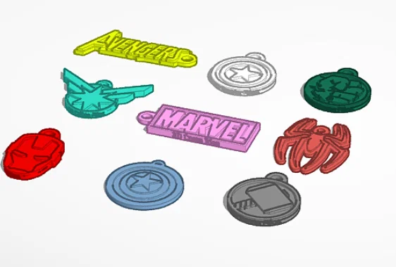Bộ sưu tập file in 3D móc khóa Marvel độc đáo cho fan hâm mộ - Image 1