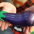 Mẫu in 3D chai đựng đồ hình quả cà tím (Aubergine) độc đáo - Thumbnail 1