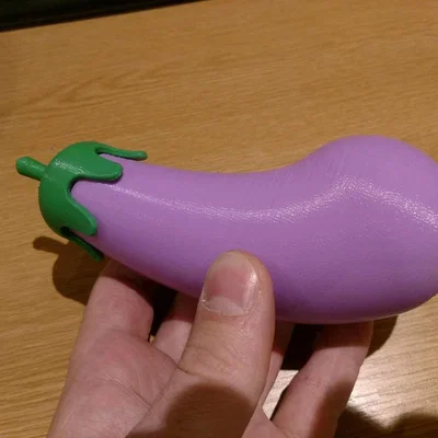 Mẫu in 3D chai đựng đồ hình quả cà tím (Aubergine) độc đáo