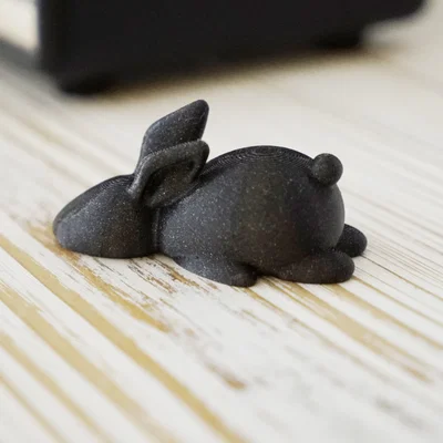 Mô hình 3D chú thỏ lười biếng (Lazy Rabbit) trang trí bàn làm việc