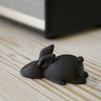 Mô hình 3D chú thỏ lười biếng (Lazy Rabbit) trang trí bàn làm việc