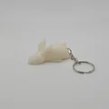 Móc khóa chú thỏ lười đáng yêu (Lazy Rabbit Keychain) in 3D - Thumbnail 1