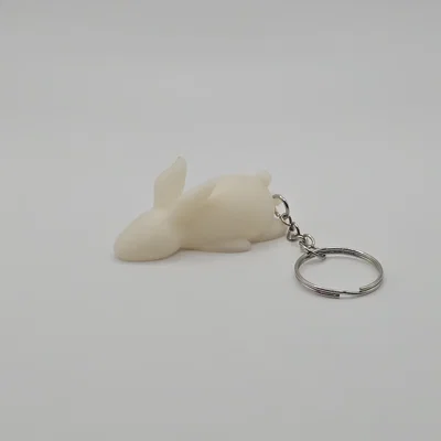 Móc khóa chú thỏ lười đáng yêu (Lazy Rabbit Keychain) in 3D
