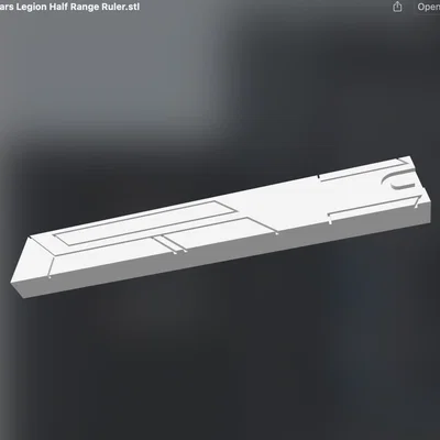 Thước đo 1/2 Range Ruler cho Star Wars Legion - File in 3D