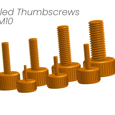 Vít vặn tay knurled Thumbscrews M2–M10