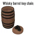 Móc khóa dạng thùng whisky rỗng (container) - Thumbnail 1