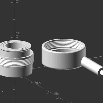 Đầu phun tưới cây dạng ống lồng 8mm - Phụ kiện in 3D tiện lợi