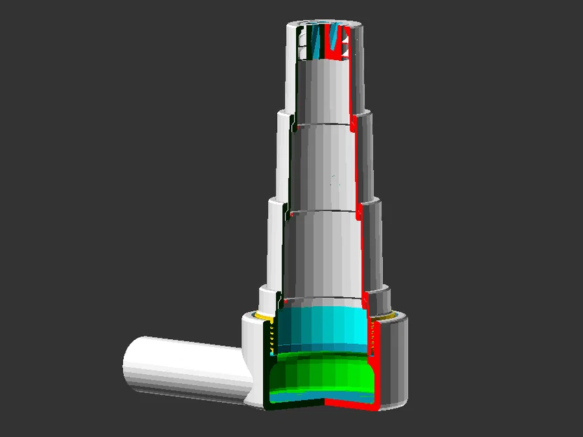 Đầu phun tưới cây dạng ống lồng 8mm - Phụ kiện in 3D tiện lợi - Image 4