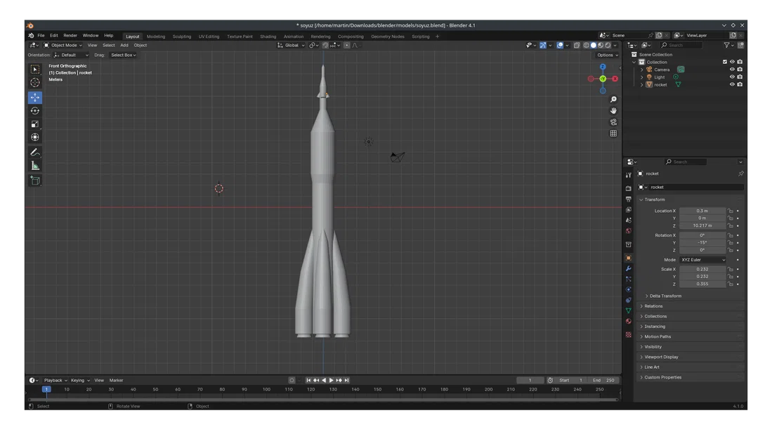 Mô hình tên lửa Soyuz 3D - Tái hiện biểu tượng hàng không vũ trụ - Image 1