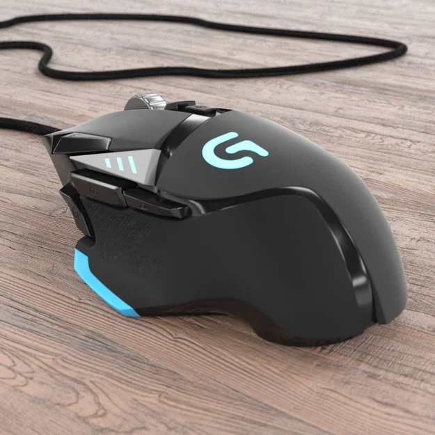 Mô hình 3D chuột Gaming Logitech G502 cực chi tiết - Image 1