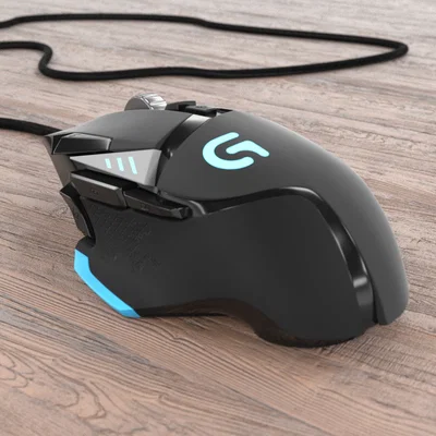 Mô hình 3D chuột Gaming Logitech G502 cực chi tiết