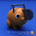 Mô hình Pochita Chainsaw Man 3D siêu đáng yêu cho fan anime - Thumbnail 1