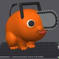 Mô hình Pochita Chainsaw Man 3D siêu đáng yêu cho fan anime - Thumbnail 2